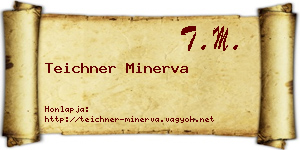 Teichner Minerva névjegykártya